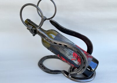 snaffle bit wine holder